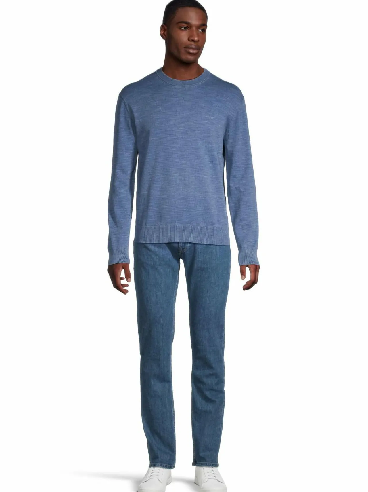 Neuleet<GANT Sunfaded C-Neck -neulepaita 423 PERSIAN BLUE