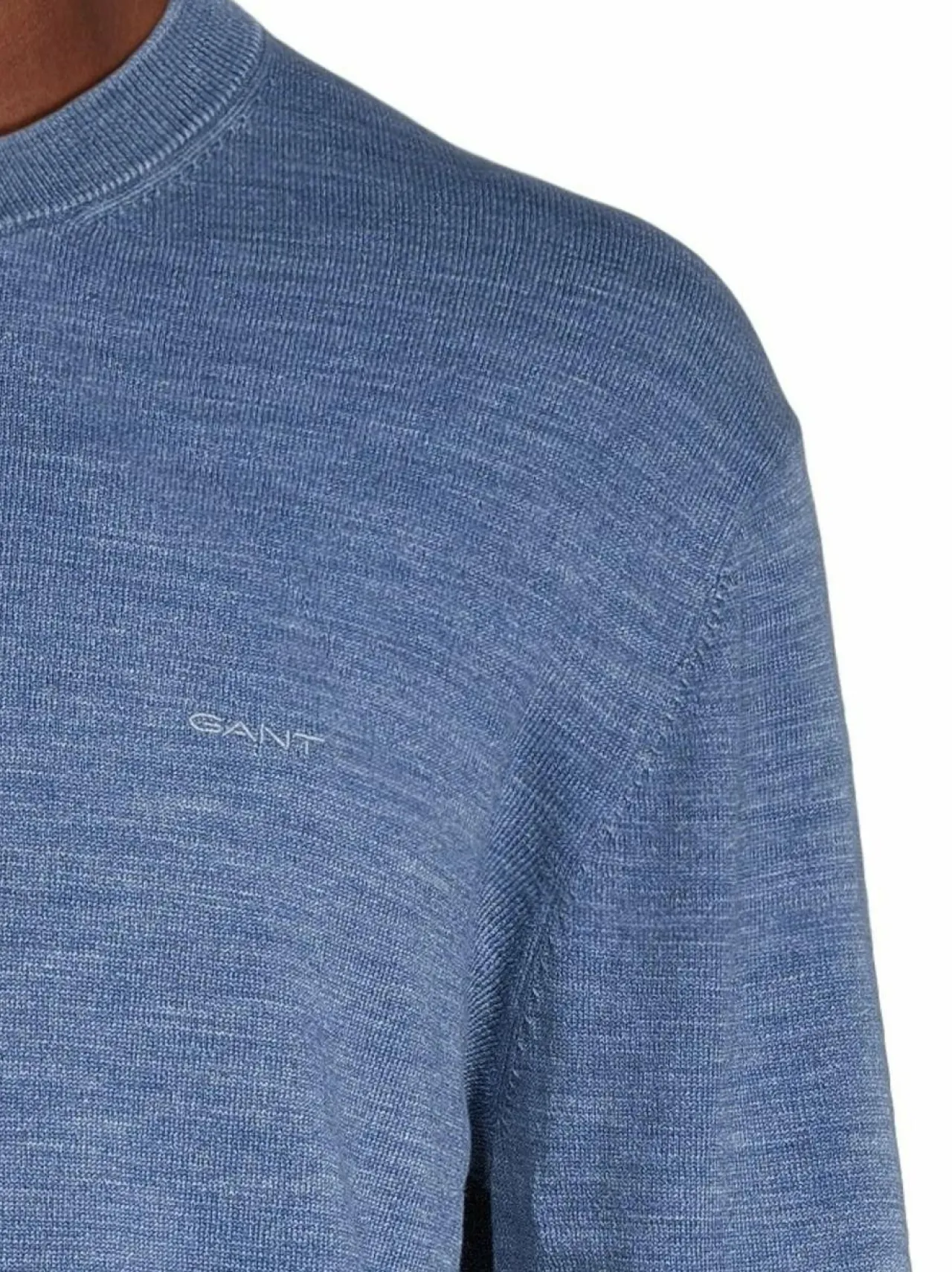 Neuleet<GANT Sunfaded C-Neck -neulepaita 423 PERSIAN BLUE