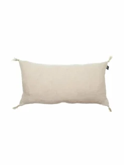 Himla Sunshine-pellavatyynynpäällinen tasseleilla 30 x 60 cm^ Sisustustyynyt