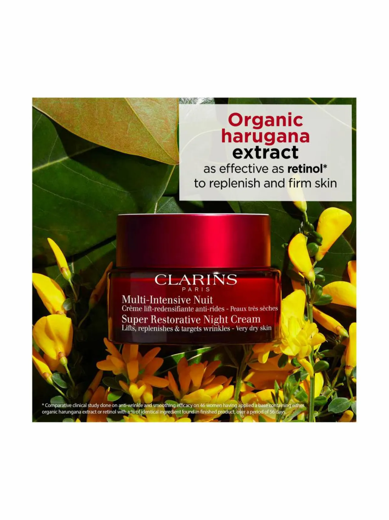Clarins Super Restorative Dry Skin -yövoide^ Kasvojenhoito