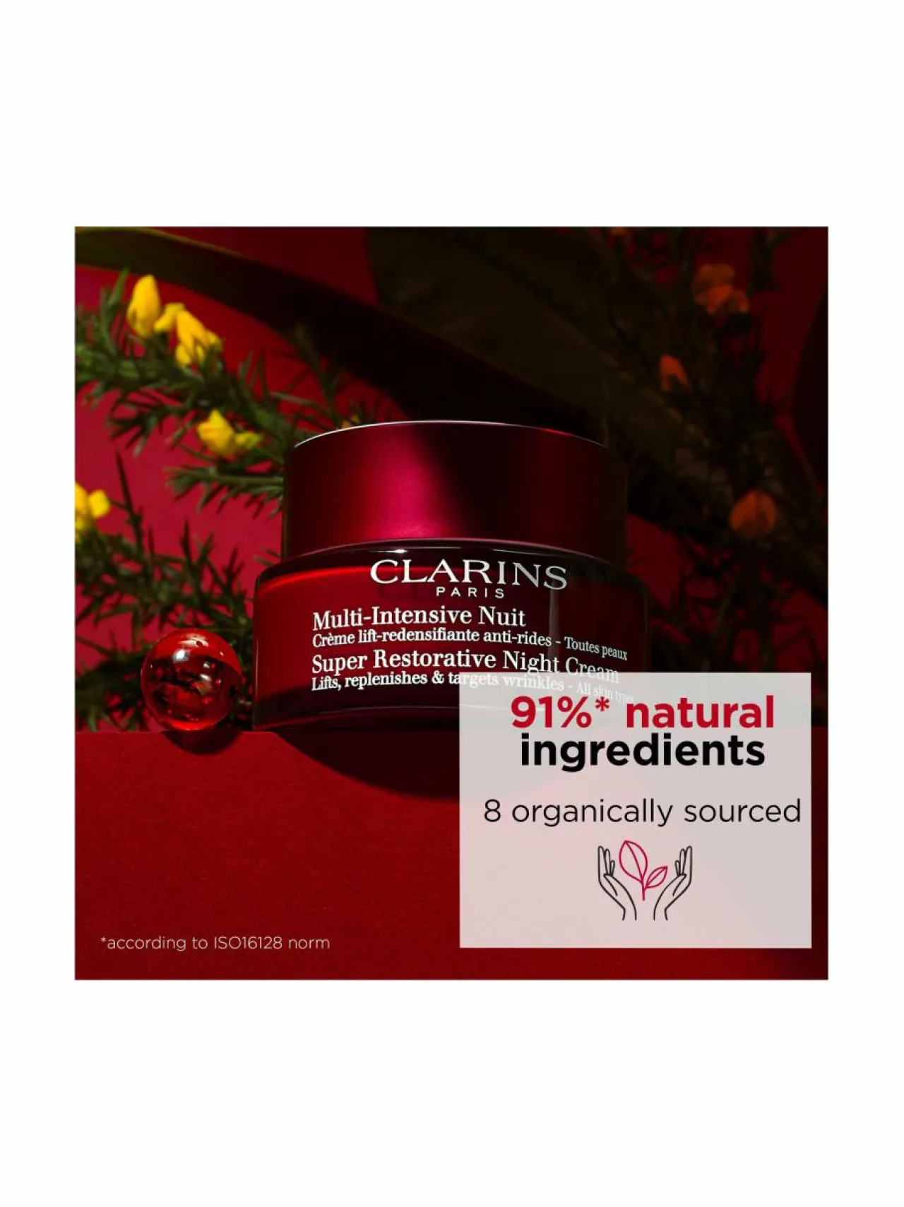 Kasvojenhoito<Clarins Super Restorative Night Cream -yövoide 50 ml