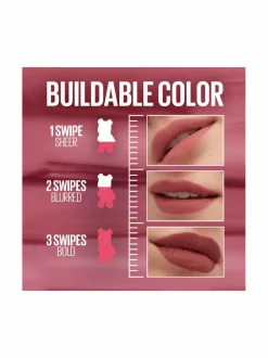 Huulet<Maybelline Superstay Teddy Tint Lipstick -nestemäinen huulipuna