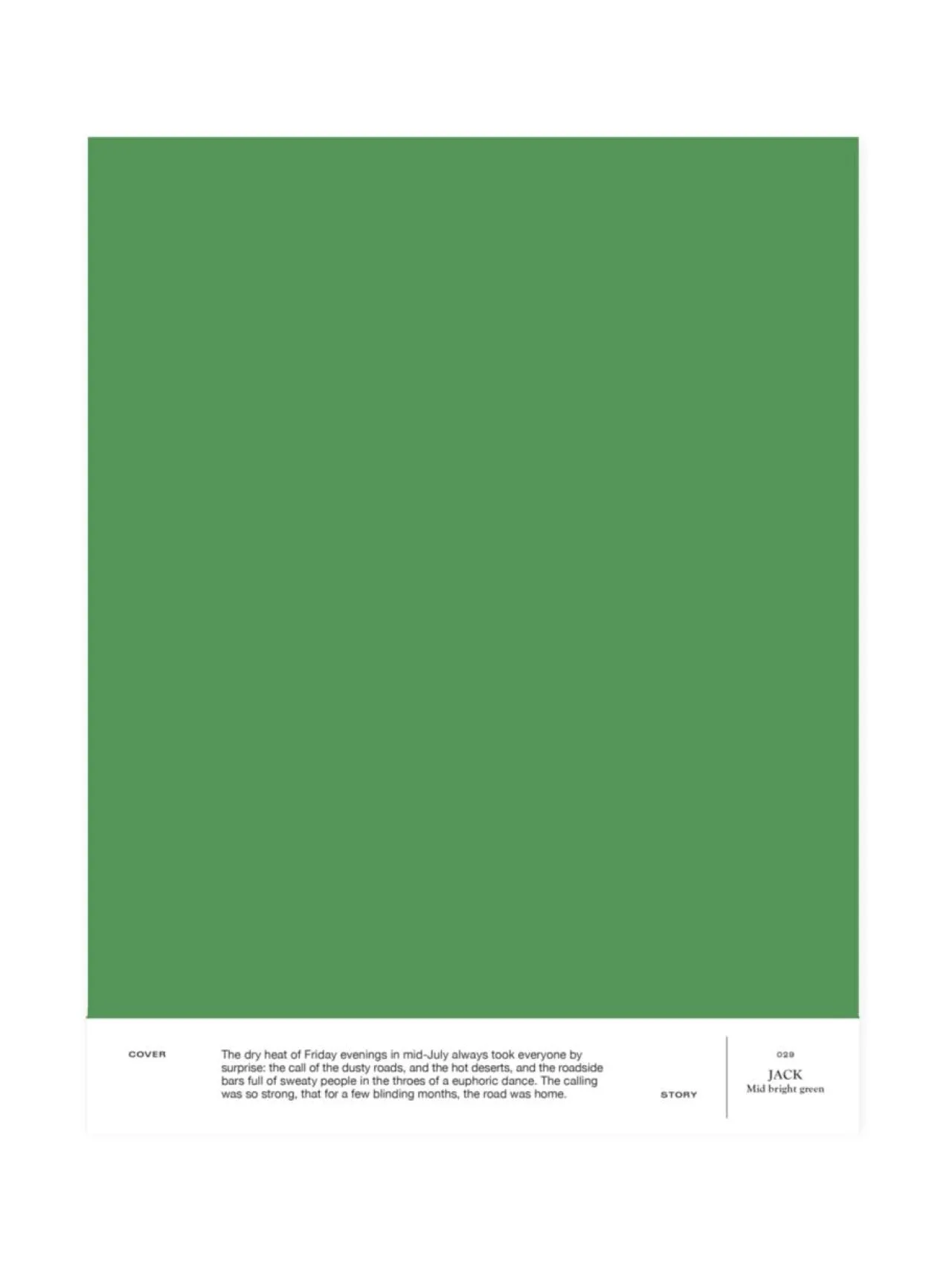 Cover Story Sävymalli 029 JACK - mid bright green^ Maalit