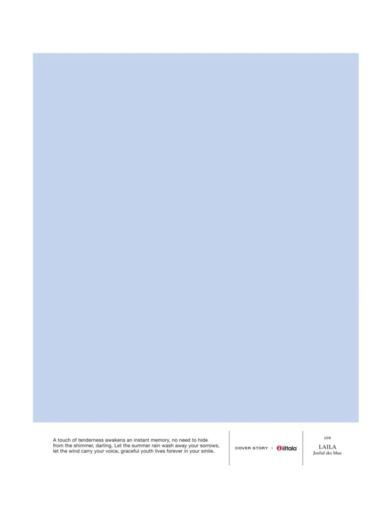 Maalit<Cover Story Sävymalli i05 LAILA - joyful sky blue