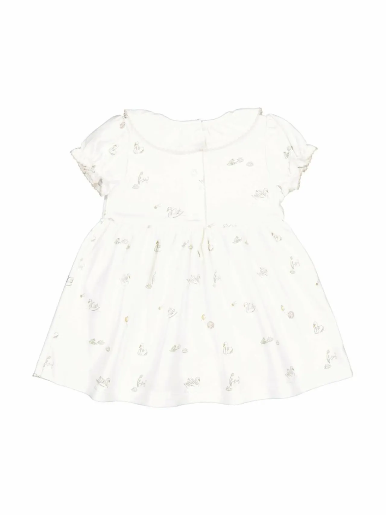 Mekot & Hameet<Livly Swans Ruffled -mekko 100 WHITE