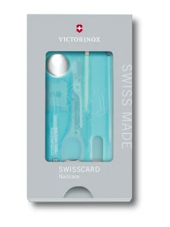 Retkeilytarvikkeet<Victorinox Swiss Army Knives Swisscard Nailcare Ice Blue AQUA