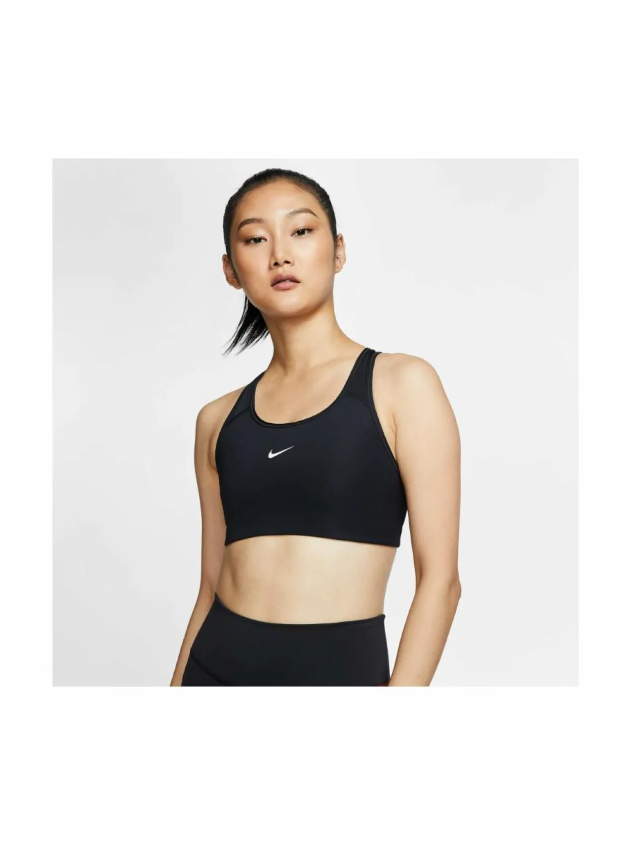 Urheiluliivit & -Kerrastot<Nike Swoosh Medium Support -urheiluliivit BLACK/WHITE