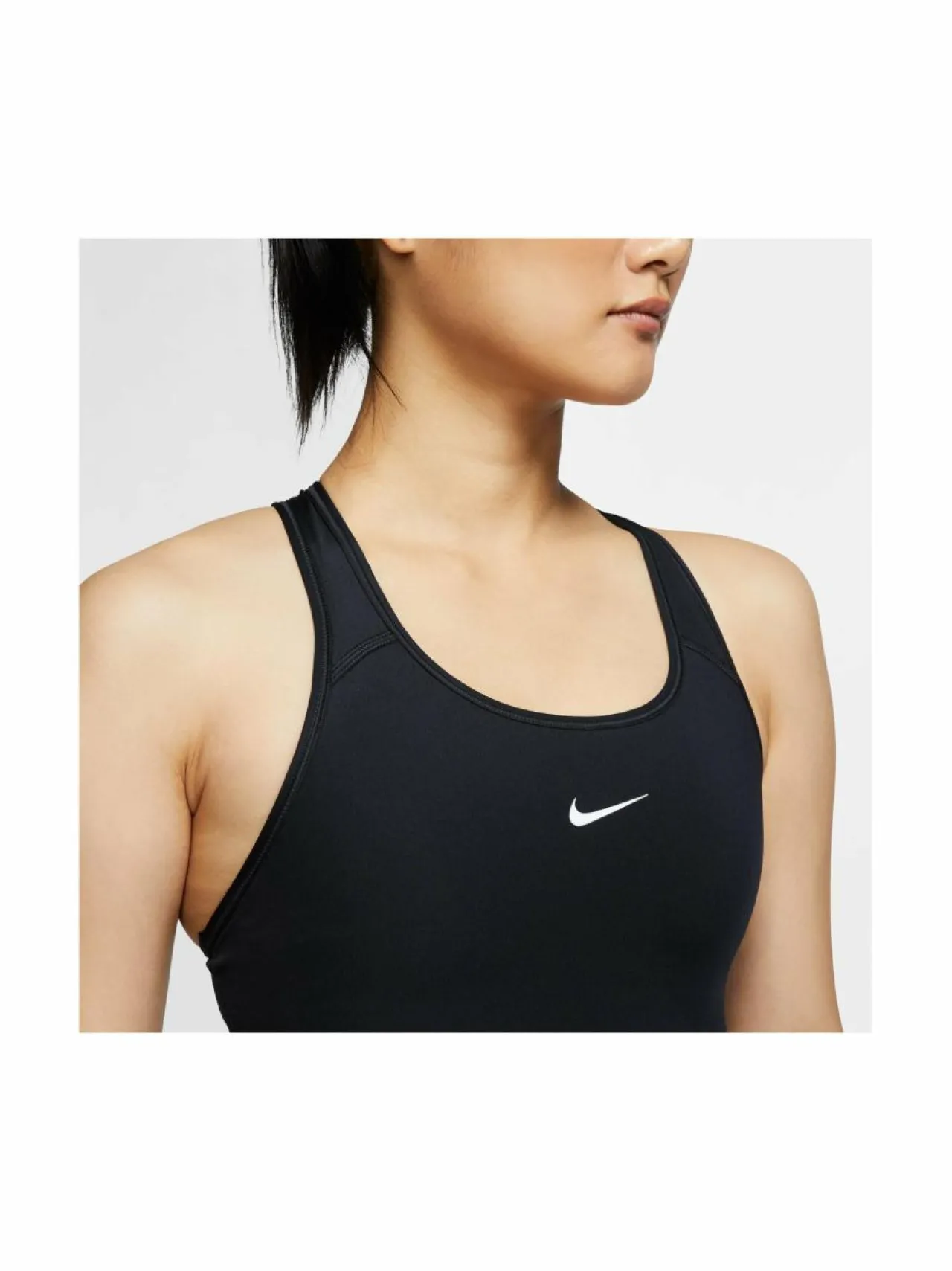 Urheiluliivit & -Kerrastot<Nike Swoosh Medium Support -urheiluliivit BLACK/WHITE