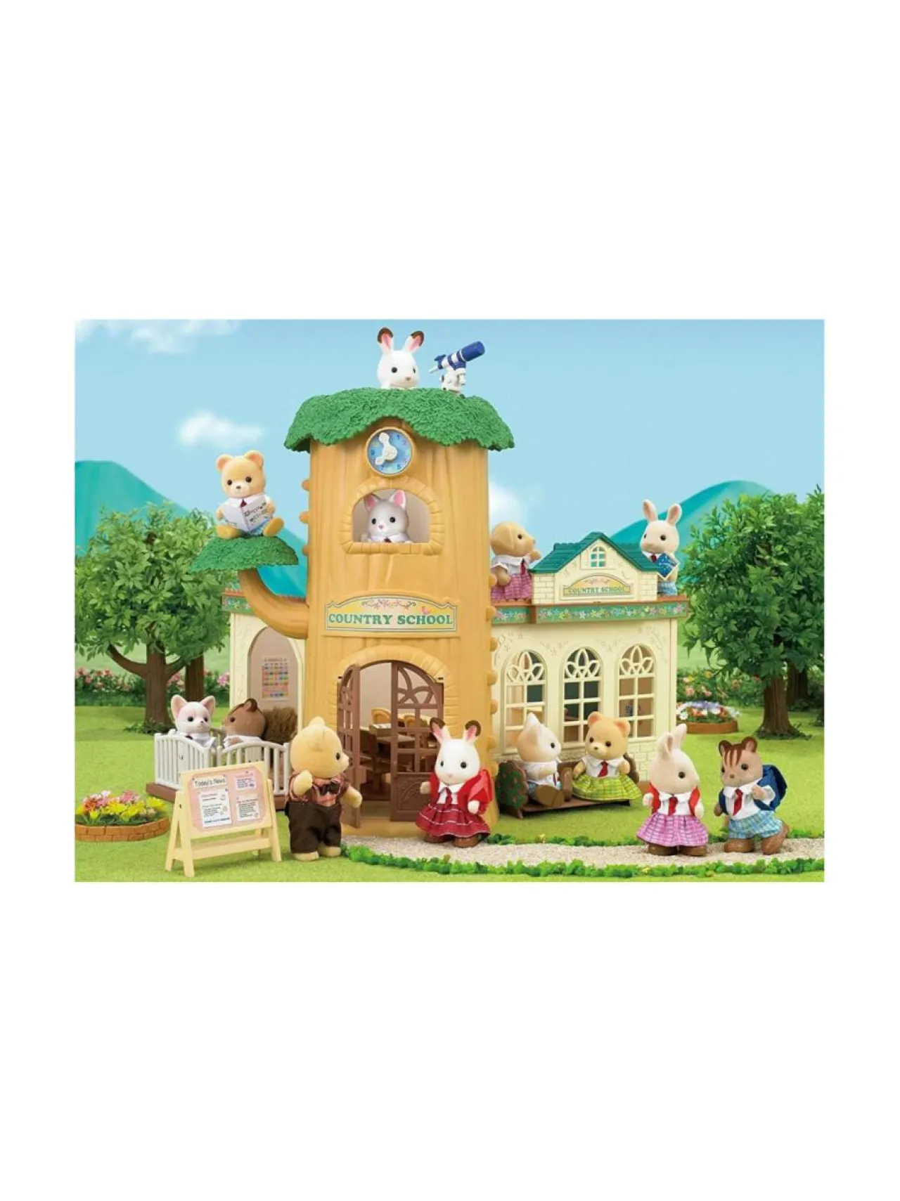 SYLVANIAN FAMILIES Leikkisetti Maalaiskoulu puussa^ Figuurit & Interaktiiviset Lelut