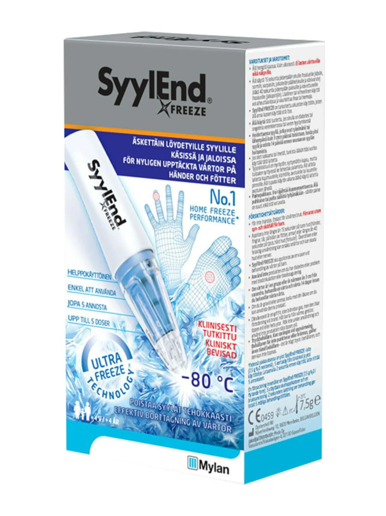 Syylend FREEZE - jäädytyshoito 7,5 g^ Apteekin Terveystuotteet