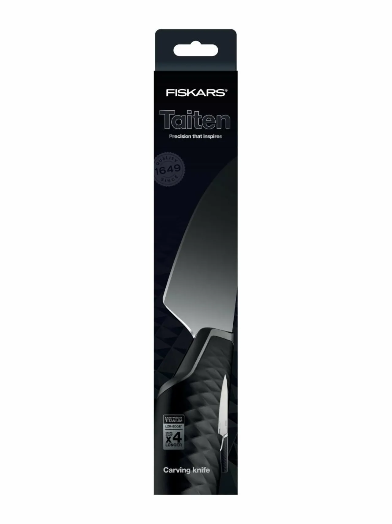 Keittiötarvikkeet<Fiskars Taiten -paistiveitsi, 21 cm BLACK