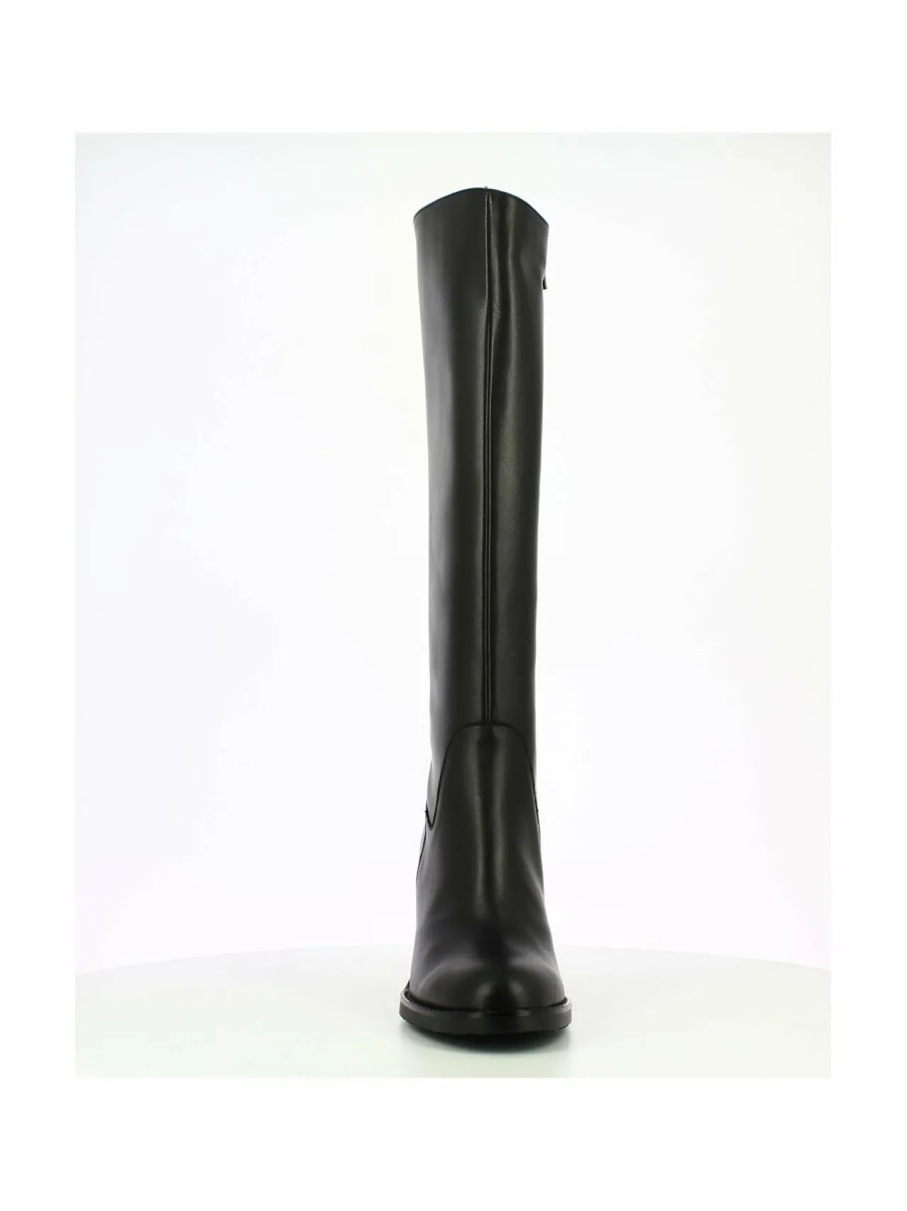 Saappaat<Wonders Tall Boot Block Heel -nahkasaapaat ISY NEGRO
