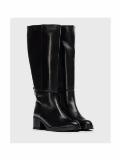 Saappaat<Wonders Tall Boot Heel XL -nahkasaappaat ISY NEGRO