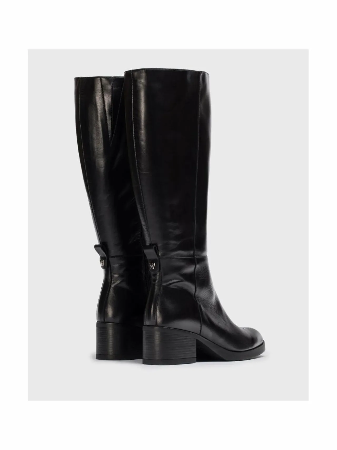 Saappaat<Wonders Tall Boot Heel XL -nahkasaappaat ISY NEGRO