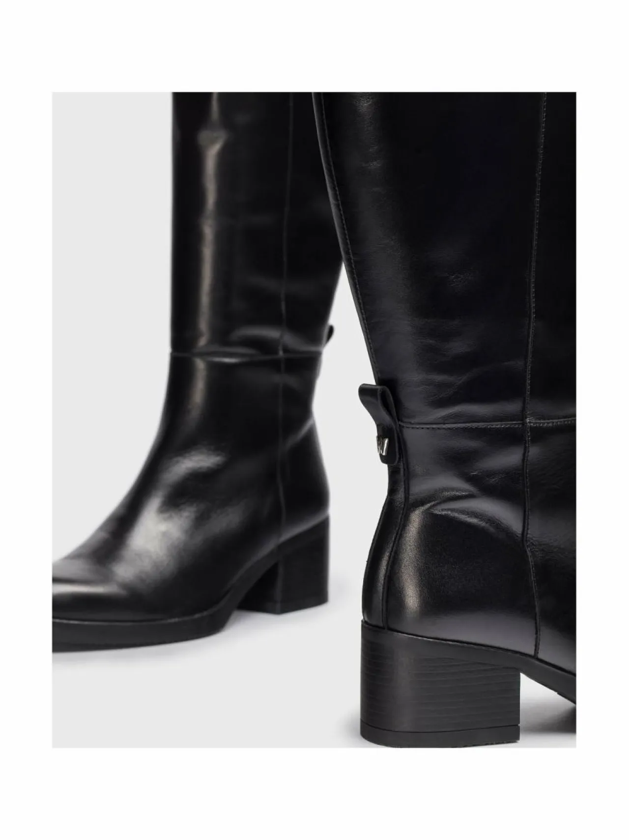 Saappaat<Wonders Tall Boot Heel XL -nahkasaappaat ISY NEGRO