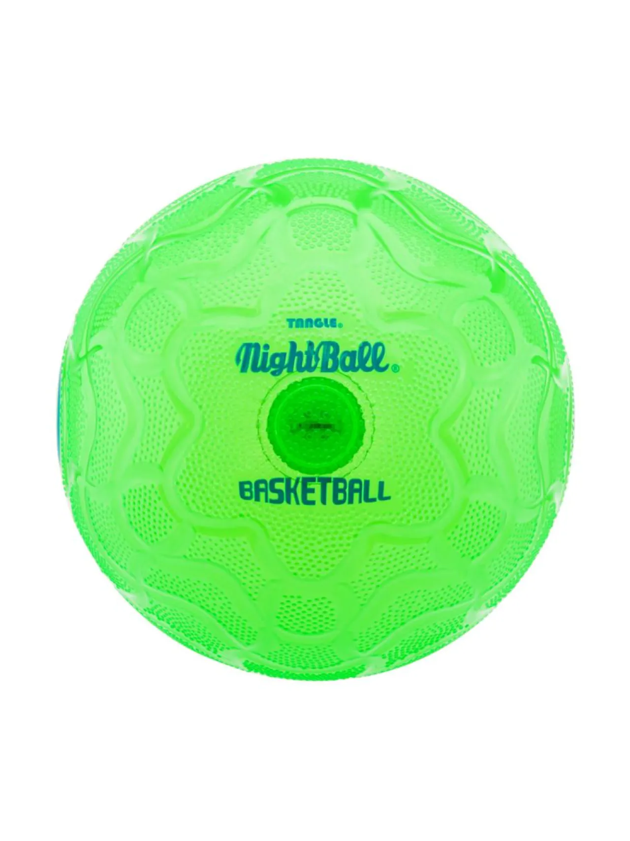 NIGHTBALL Tangle Koripallo LED-valoilla vihreä, 25 cm^ Ulkolelut