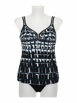Uima-Asut<Sunflair Tankini-uimapuku 901 BLACK-WHITE