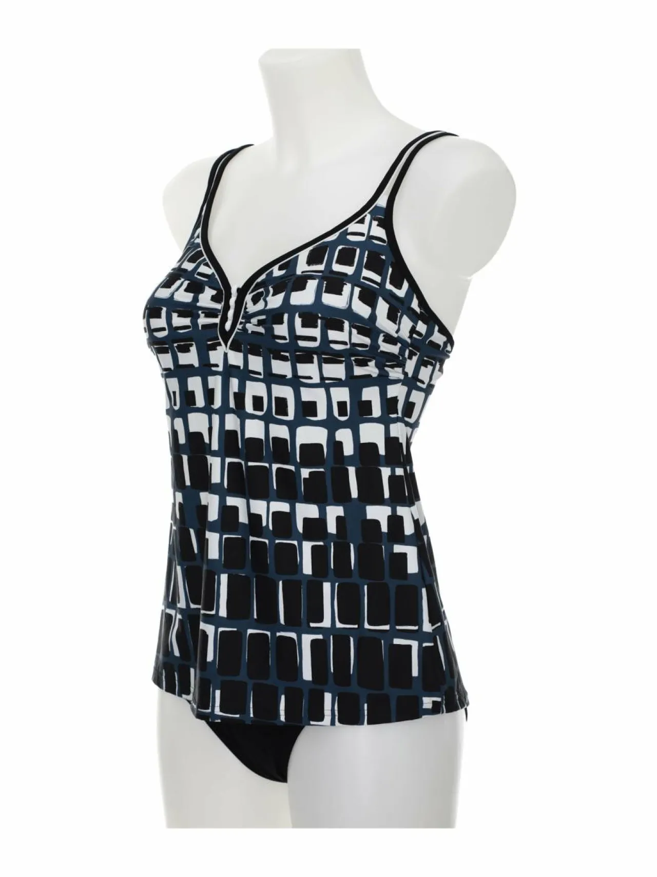 Uima-Asut<Sunflair Tankini-uimapuku 901 BLACK-WHITE