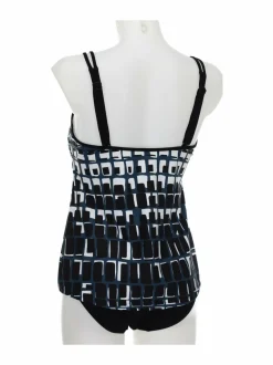 Uima-Asut<Sunflair Tankini-uimapuku 901 BLACK-WHITE