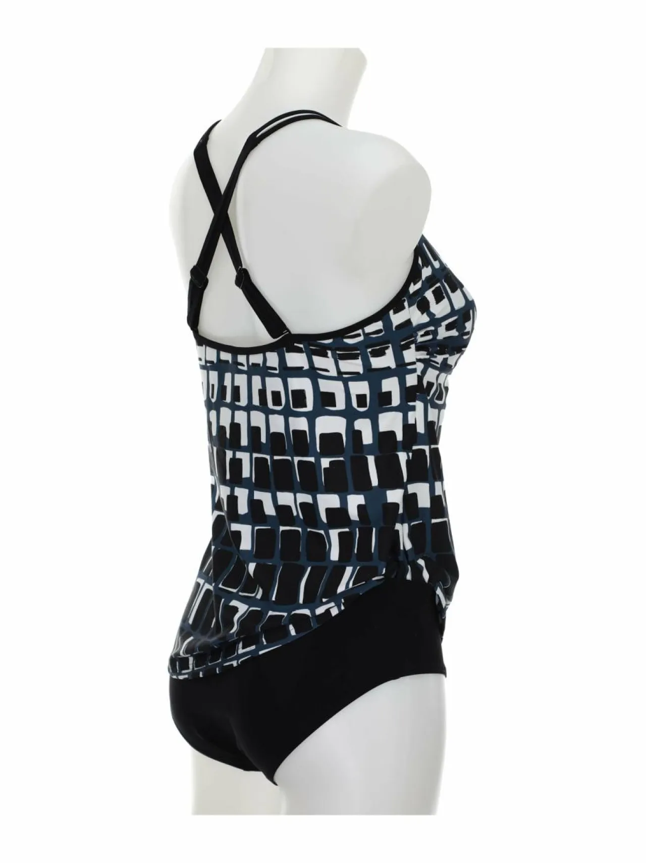 Uima-Asut<Sunflair Tankini-uimapuku 901 BLACK-WHITE