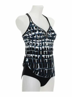 Uima-Asut<Sunflair Tankini-uimapuku 901 BLACK-WHITE
