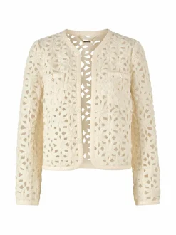 Bleiserit & Jakut<rich & royal Tape Embroidered Boxy -jakku 116 WHITE STONE