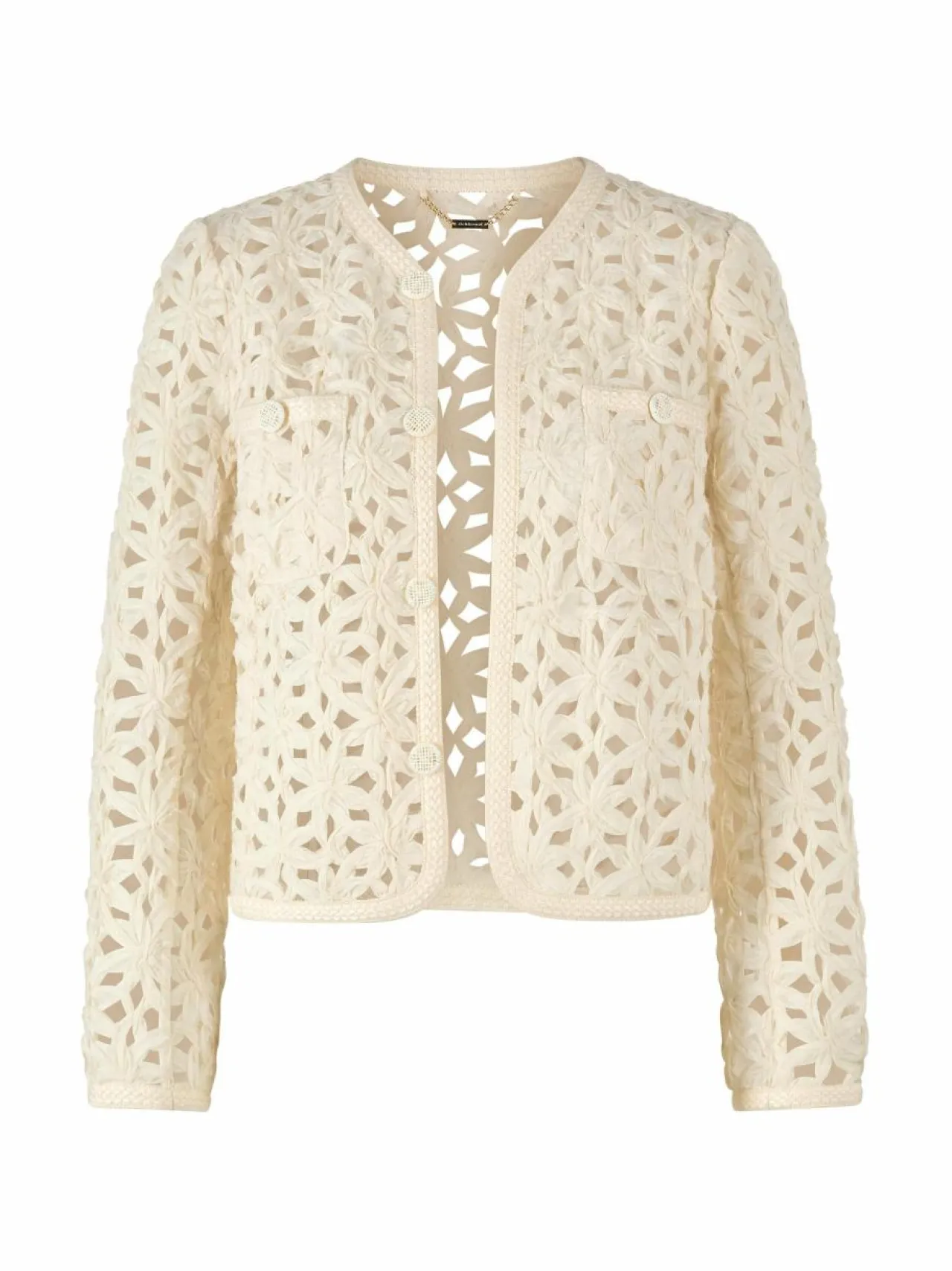 Bleiserit & Jakut<rich & royal Tape Embroidered Boxy -jakku 116 WHITE STONE