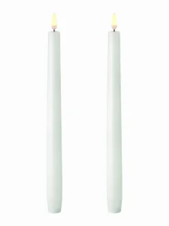Jouluvalot<UYUNI Taper LED -kynttilä, 2 kpl NORDIC WHITE