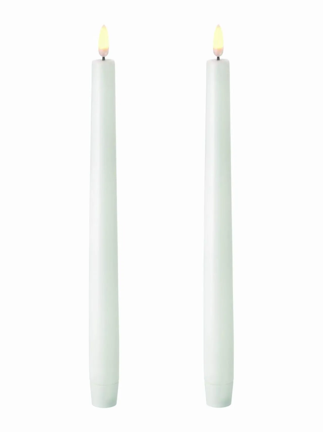 Jouluvalot<UYUNI Taper LED -kynttilä, 2 kpl NORDIC WHITE