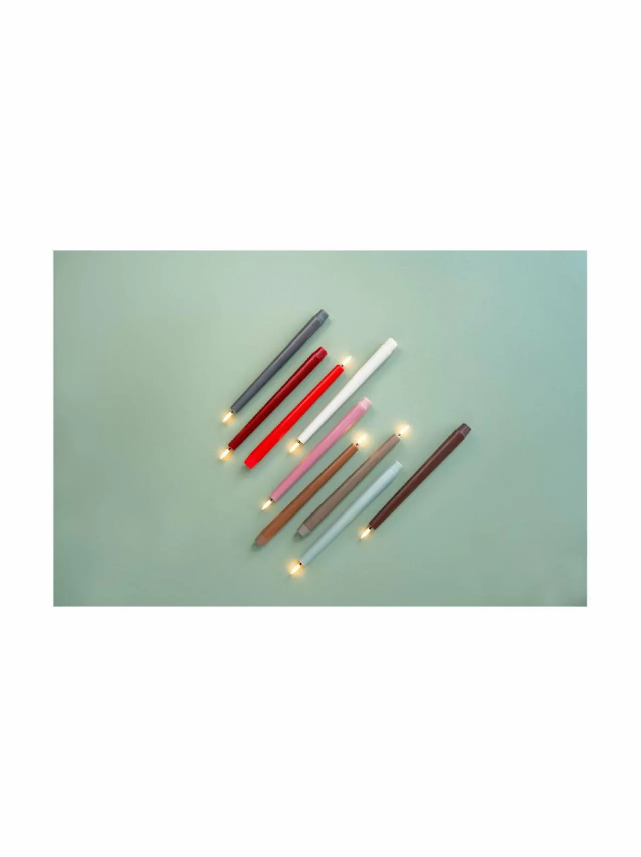 UYUNI Taper LED -pöytäkynttilä, 2 kpl^ Jouluvalot