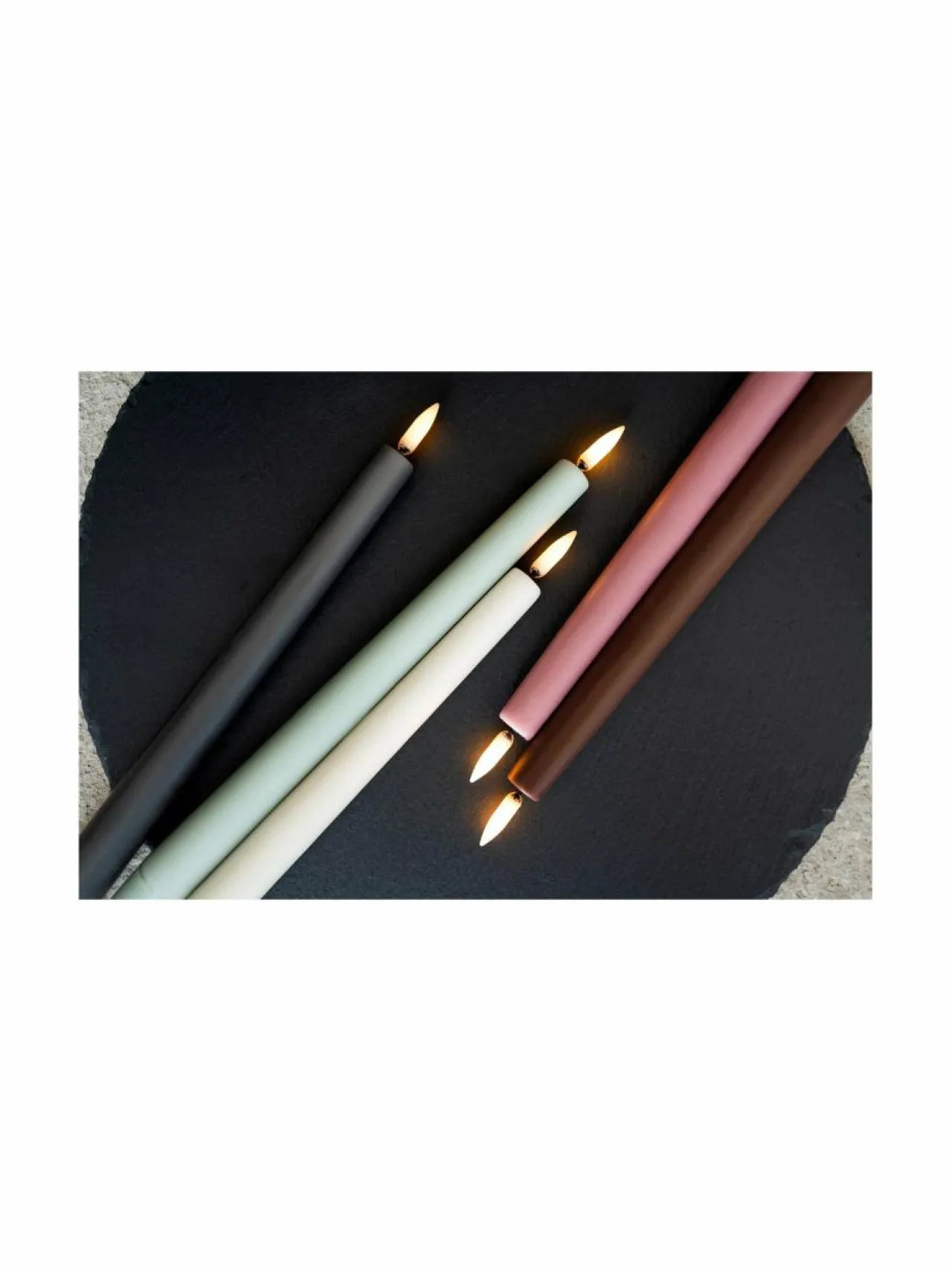 UYUNI Taper LED -pöytäkynttilä, 2 kpl^ Jouluvalot