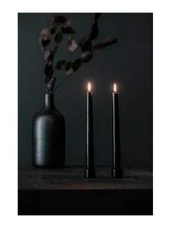 Jouluvalot<UYUNI Taper LED -pöytäkynttilä, 2 kpl BLACK
