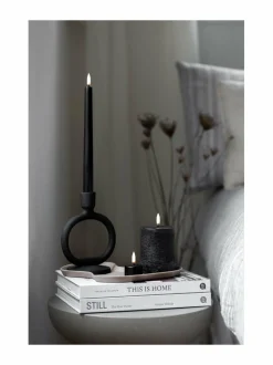 Jouluvalot<UYUNI Taper LED -pöytäkynttilä, 2 kpl BLACK