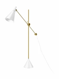 Lattiavalaisimet<Innolux Tapio-lattiavalaisin WHITE/BRASS