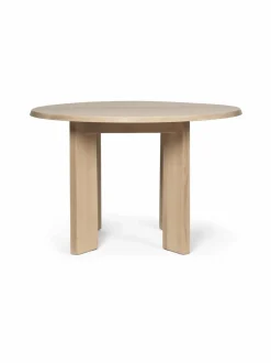 Pöydät<Ferm Living Tarn-puinen ruokapöytä WHITE OILED BEECH