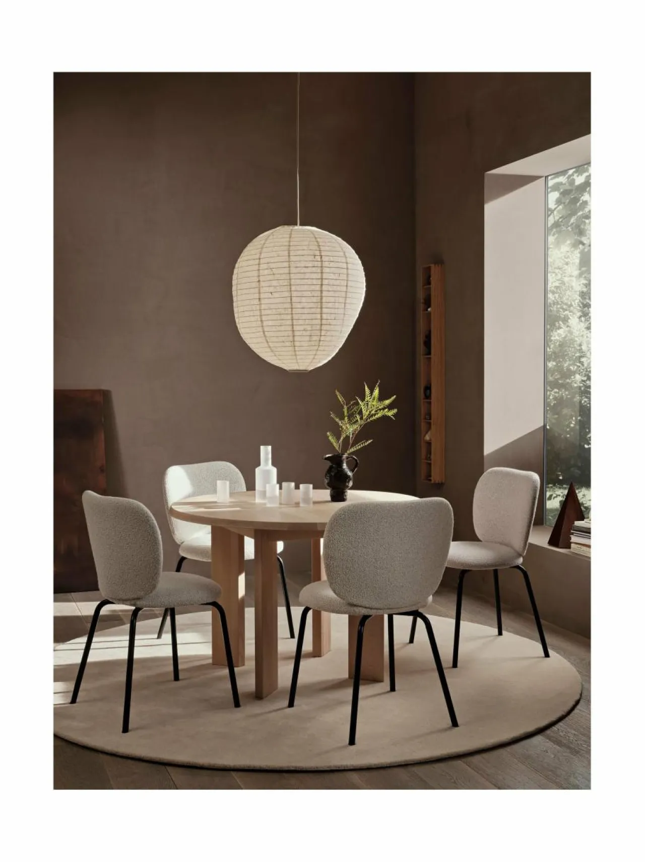 Pöydät<Ferm Living Tarn-puinen ruokapöytä WHITE OILED BEECH