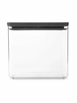 Keittiötarvikkeet<Brabantia Tasty+Stackable -säilytysastia 3,5 l CHARCOAL DARK GREY