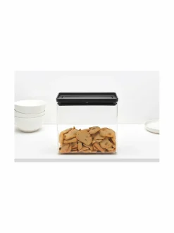 Keittiötarvikkeet<Brabantia Tasty+Stackable -säilytysastia 3,5 l CHARCOAL DARK GREY