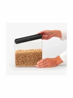 Keittiötarvikkeet<Brabantia Tasty+Stackable -säilytysastia 3,5 l CHARCOAL DARK GREY