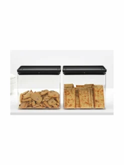 Keittiötarvikkeet<Brabantia Tasty+Stackable -säilytysastia 3,5 l CHARCOAL DARK GREY