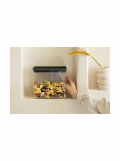 Keittiötarvikkeet<Brabantia Tasty+Stackable -säilytysastia 3,5 l CHARCOAL DARK GREY