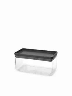 Keittiötarvikkeet<Brabantia Tasty+Stackable -säilytysastia 1,5 l CHARCOAL DARK GREY
