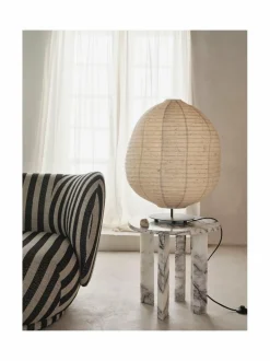 Pöydät<Ferm Living Taula-marmorinen sivupöytä WHITE/CHARCOAL