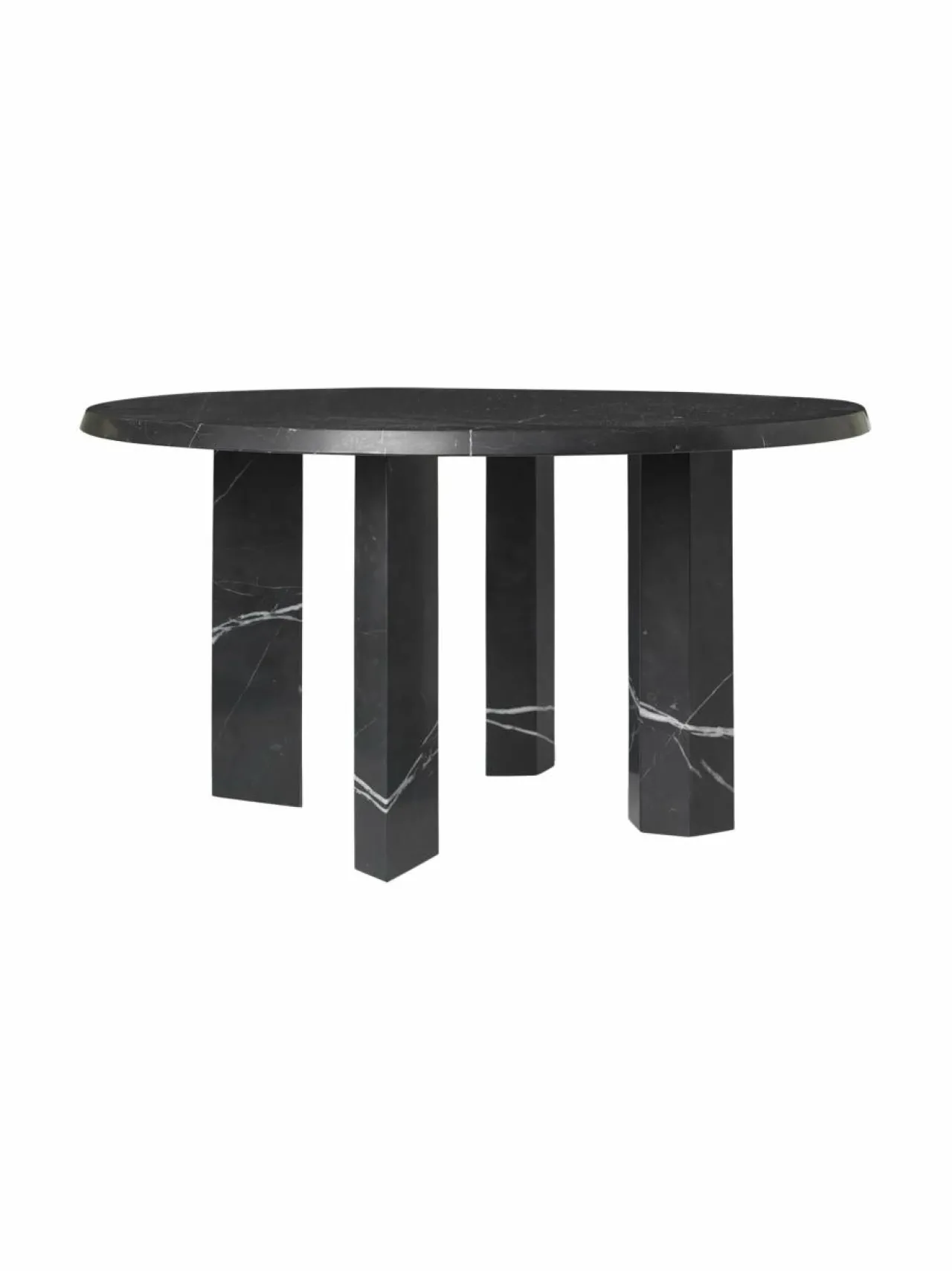 Pöydät<Ferm Living Taula-marmorinen sohvapöytä BLACK