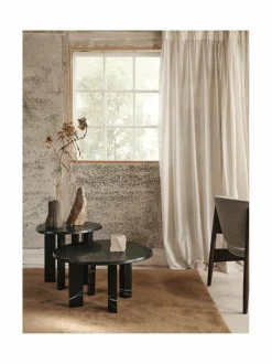 Pöydät<Ferm Living Taula-marmorinen sohvapöytä BLACK