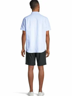Housut<CONSTRUE Taustin-puuvilla-pellavashortsit BLACK