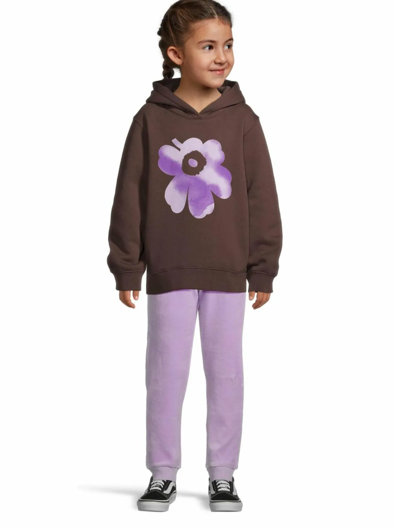 Colleget & Hupparit|Colleget & Hupparit<Marimekko Tavaton Akvarelli Unikko -huppari 844 DARK BROWN, LILAC