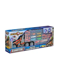 TEAMSTERZ Metro City Autonkuljetusauto ja 8 metalliautoa, 56 cm^ Autot Ja Muut Ajoneuvot
