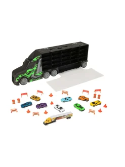 TEAMSTERZ Metro City Autonkuljetusauto ja 8 metalliautoa, 56 cm^ Autot Ja Muut Ajoneuvot