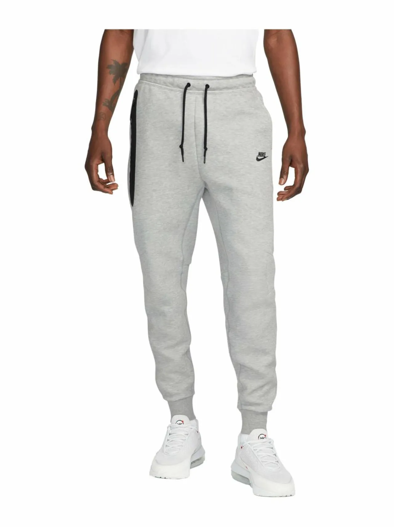 Urheiluhousut & Treenitrikoot<Nike Tech Fleece -collegehousut 063 DK GREY HEATHER/BLACK